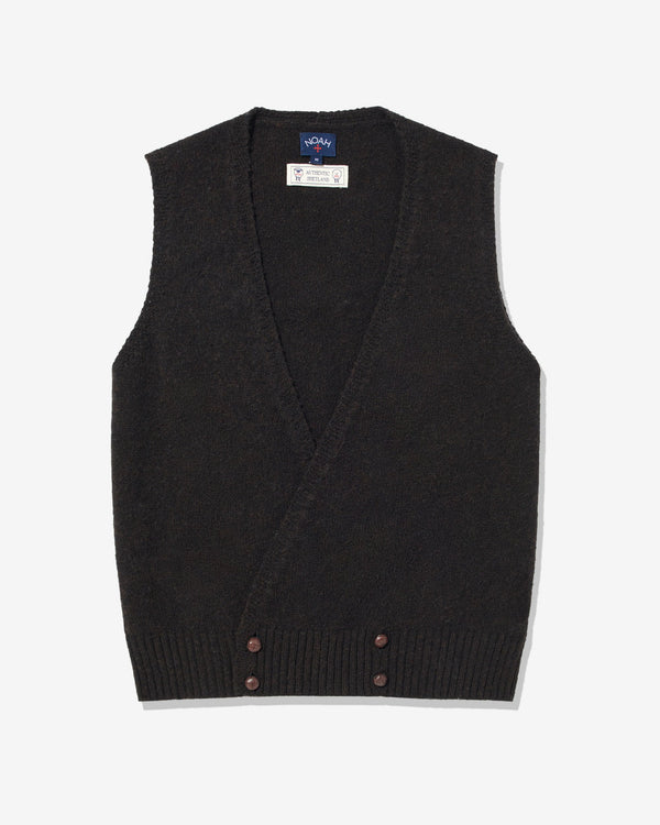 Noah - Double-Breasted Shetland Sweater Vest