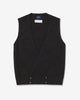 Noah - Double-Breasted Shetland Sweater Vest - Midnight - Swatch
