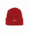 Noah - Waffle Beanie - Red - Swatch