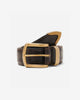 Noah - Croc Embossed Metal Tip Belt - Brown - Swatch