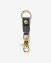 Noah - Pebbled Leather Key Fob - Black - Swatch