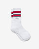 Noah - Striped Sock - White/Navy/Red - Swatch