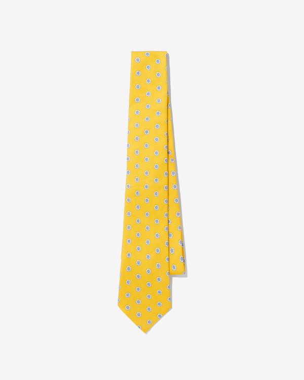 Noah - Linen Flower Print Necktie