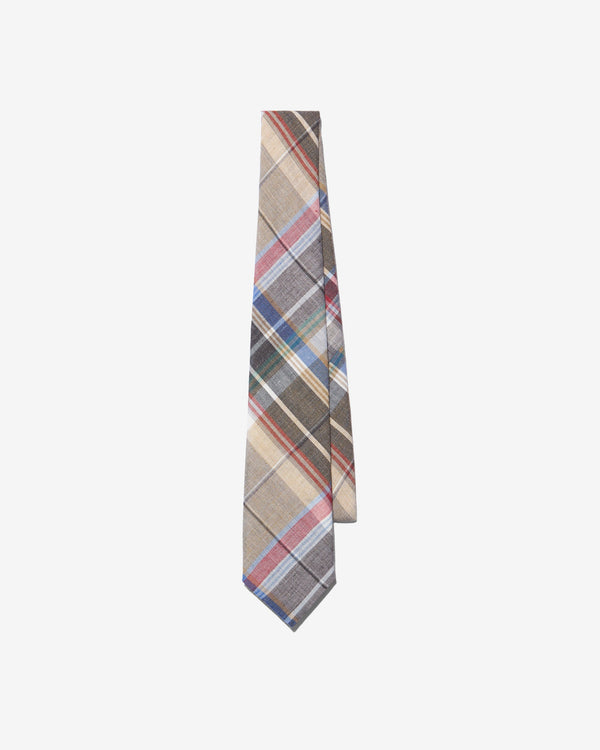 Noah - Linen Plaid Tie