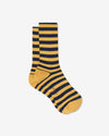 Noah - Striped Socks - Golden Yellow / Navy Stripe - Swatch