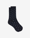 Noah - Jacquard Dress Sock - Navy - Swatch
