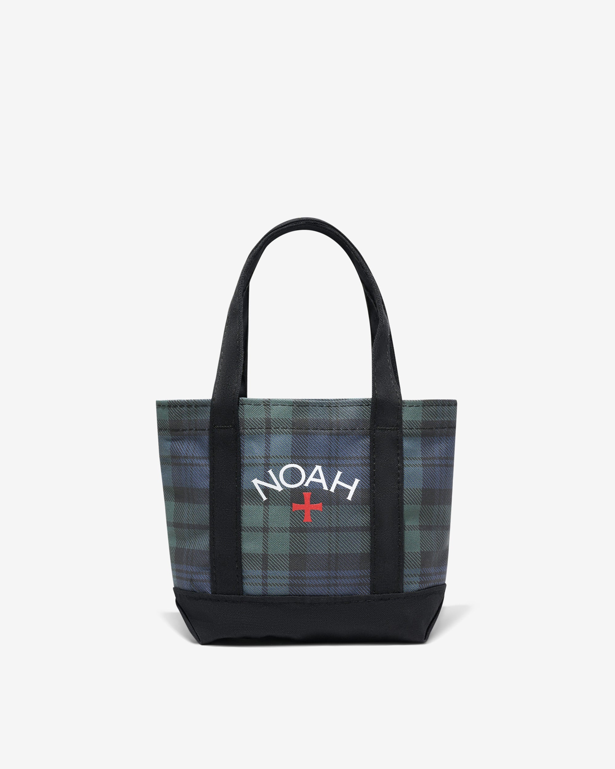 【NOAH】ノア　パッカブル　ウェスト　バッグ　チェック柄　ブルー B103SS25_CORE_LOGO_TOTE_0007.