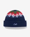 Noah - Argyle Beanie - Navy - Swatch