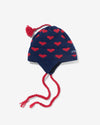 Noah - Wool Heart Beanie - Navy - Swatch