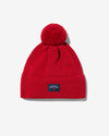 Noah - Wool Pom Pom Beanie - Red - Swatch