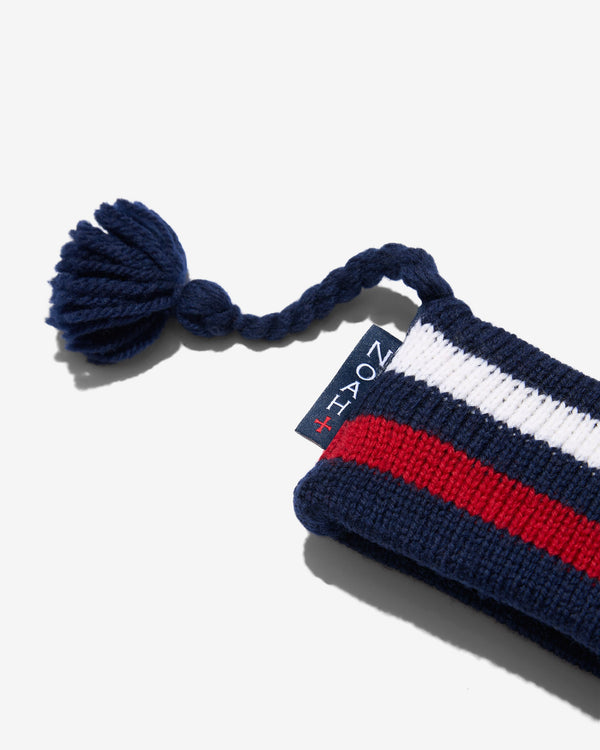 Noah - Striped Tassel Earband - Detail