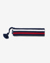 Noah - Striped Tassel Earband - Navy - Swatch