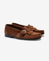 Noah - Suede Buckle Loafer - Snuff - Swatch