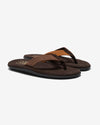 Noah - Tri-Color Suede Island Slipper - Brown Combo - Swatch