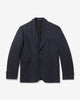 Noah - Herringbone Linen Sack Jacket - Black - Swatch