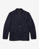 Noah - Single-Breasted Chalk Stripe Wool Jacket - Navy - Swatch