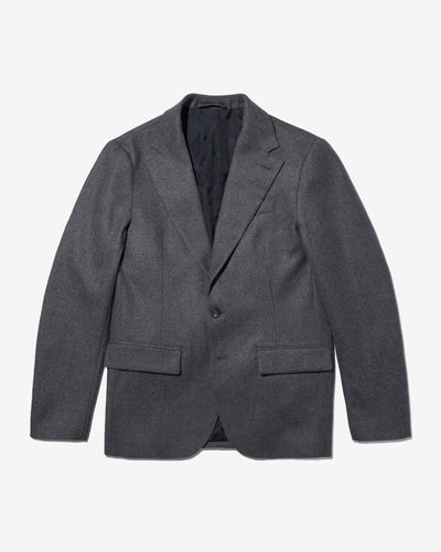 Single-Breasted Wool Jacket