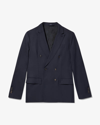 Hopsack Double-Breasted Blazer