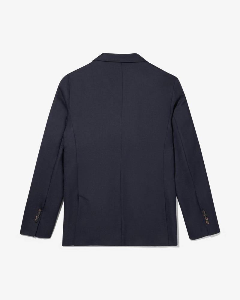 Hopsack Double-Breasted Blazer