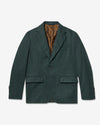 Noah - Single-Breasted Wool Flannel Jacket - Emerald - Swatch