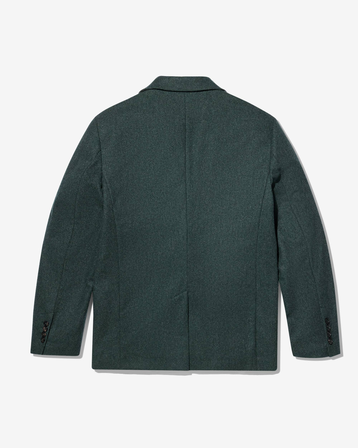 Single-Breasted Wool Flannel Jacket