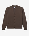 Noah - Rugby Cardigan - Chocolate Brown - Swatch