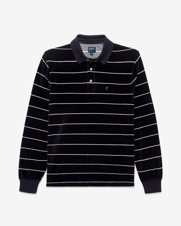 Noah - Velour Long Sleeve Polo