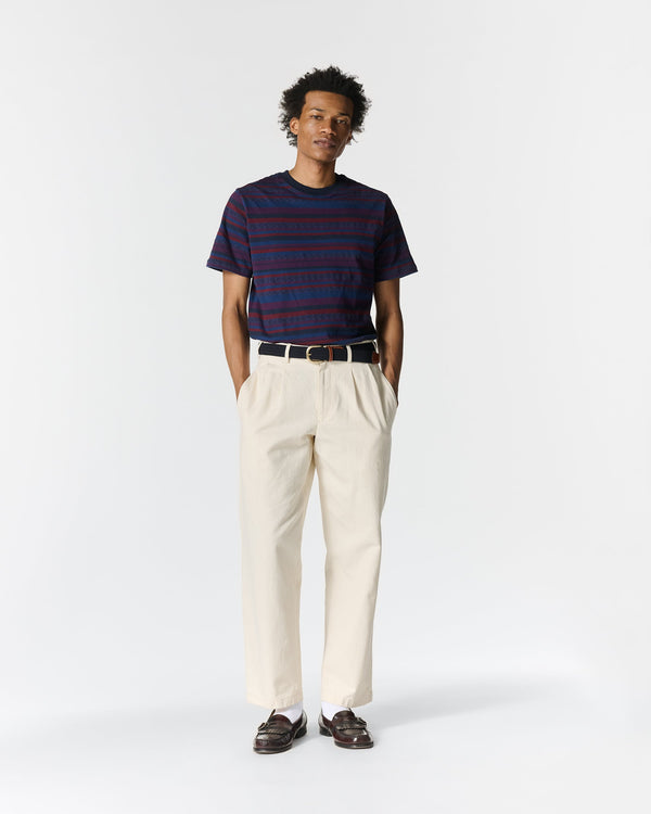 Noah - Striped Pointelle Tee - Detail