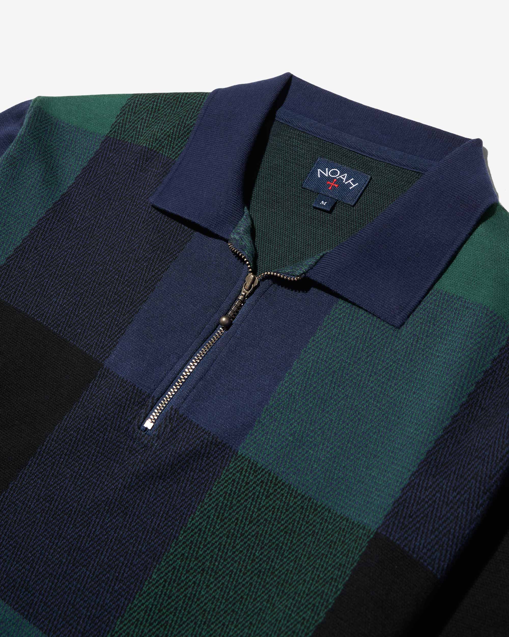Buffalo Plaid Zip Polo - Noah