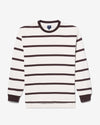 Noah - Oversized Rugby Top - Off White/Brown - Swatch
