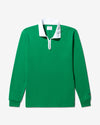 Noah - Button Tab Rugby - Kelly Green - Swatch