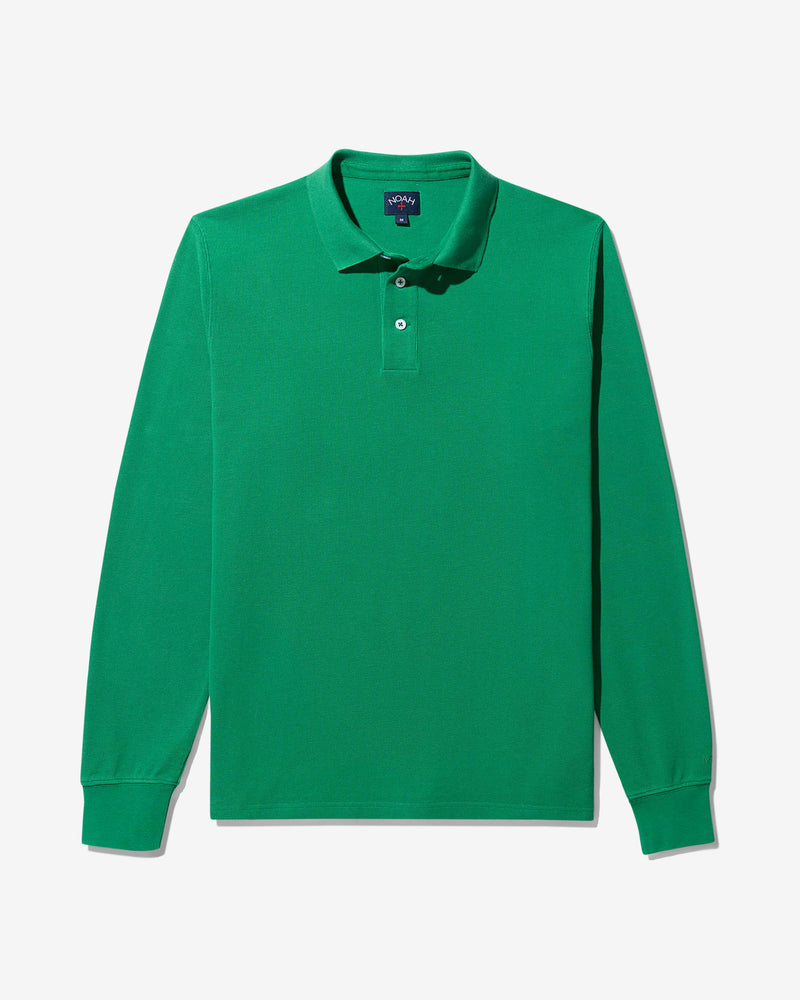 Long Sleeve Pique Polo