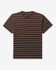 Noah - Striped Pointelle Tee - Brown - Swatch
