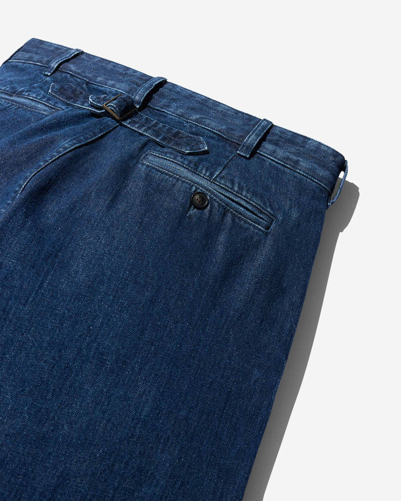 Buckle-Back Denim Pant