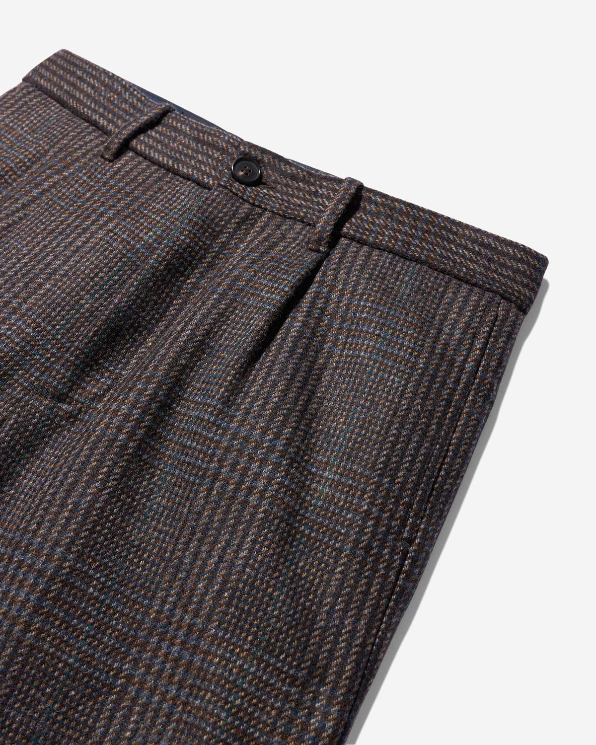 Irish Check Single-Pleated Trouser