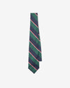 Noah - Silk Repp Stripe Necktie - Green/Navy/Pink/White - Swatch