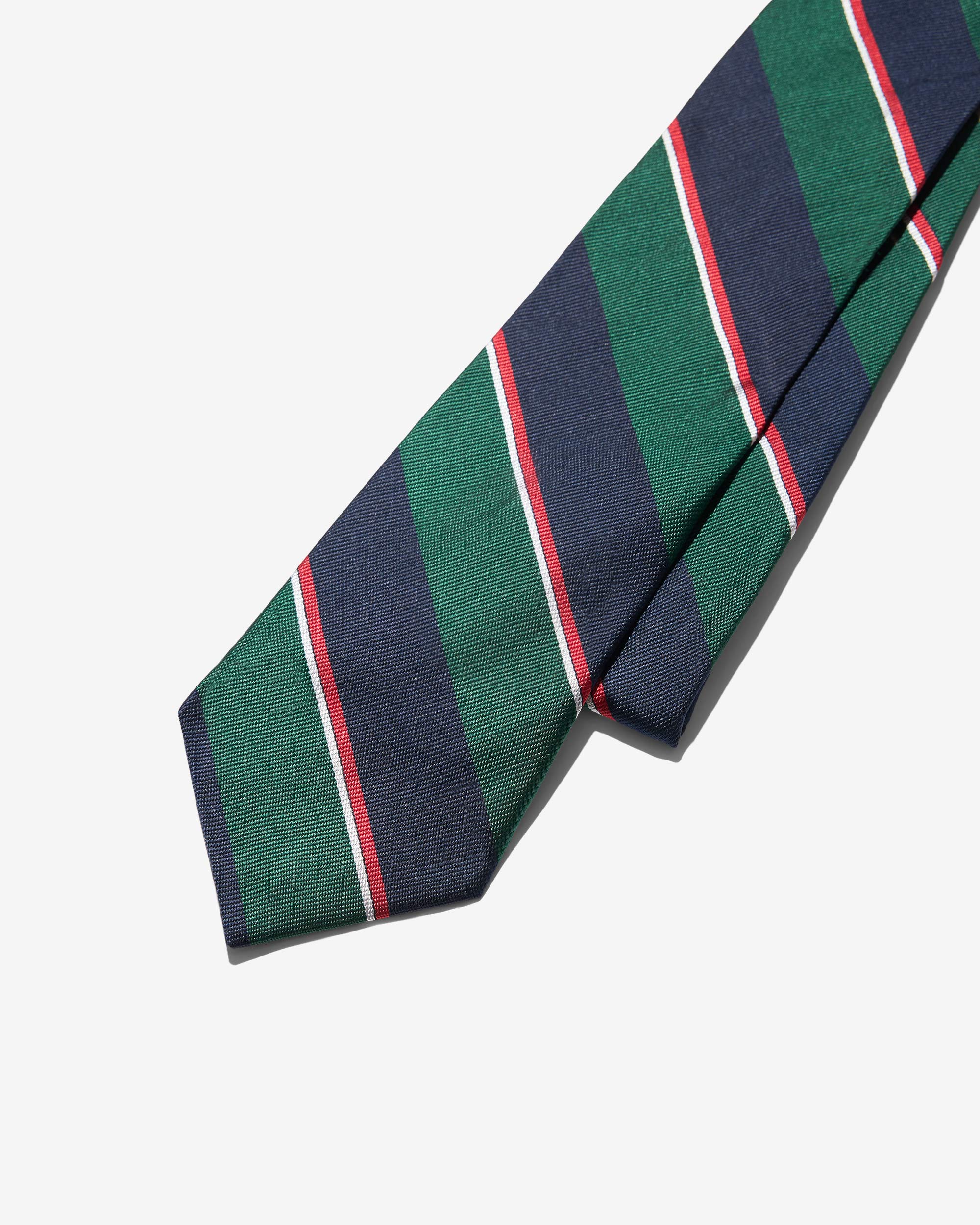 Silk Repp Stripe Necktie - Noah