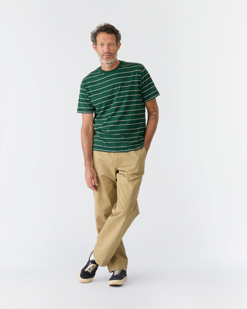 Striped Pointelle Tee