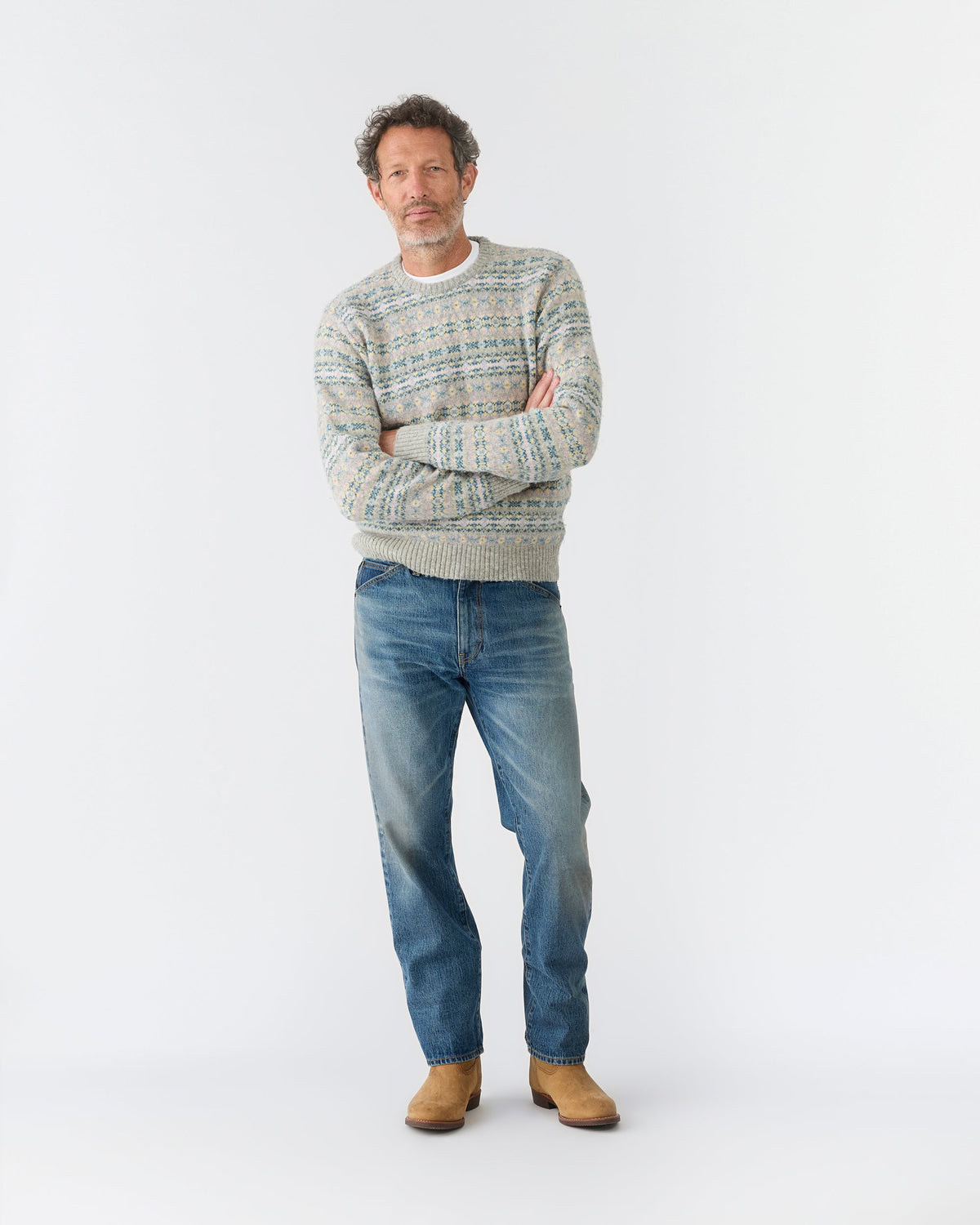 【受注販売/2026年11月配送予定】Fair Isle Crewneck Sweater