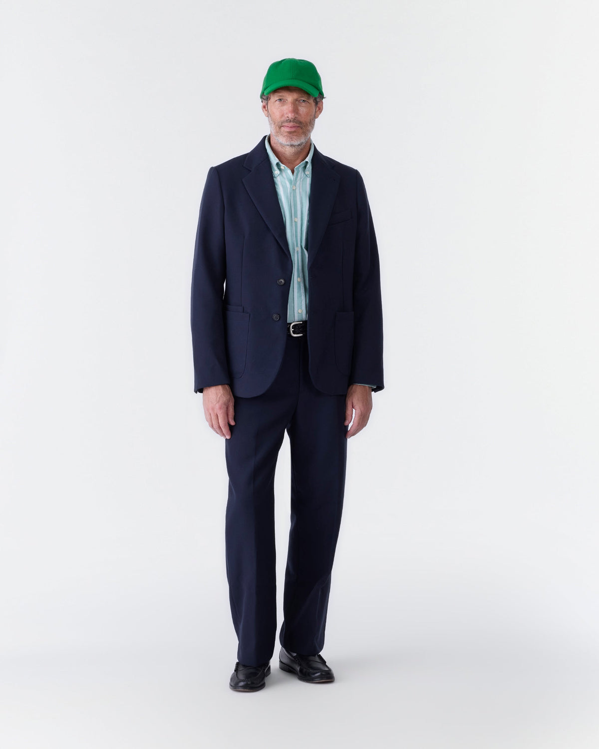 Barathea Wool Pleated Trouser
