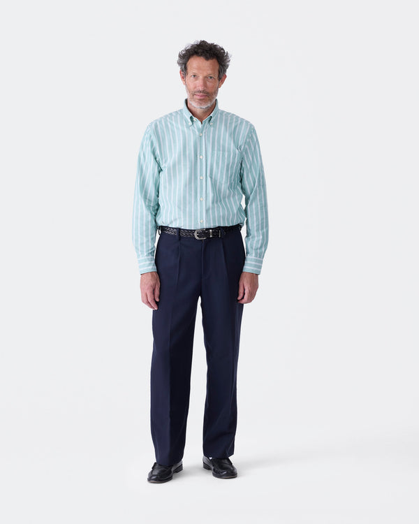 Noah - Barathea Wool Pleated Trouser - Detail