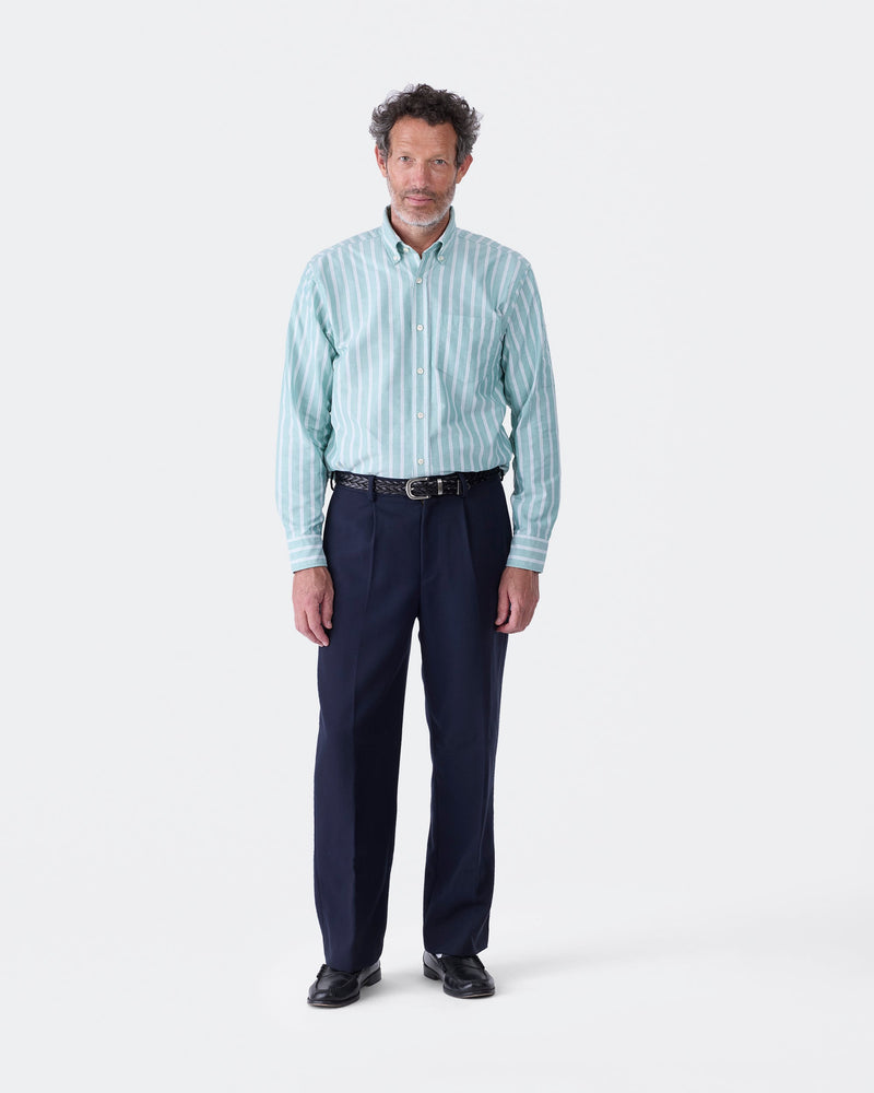 Barathea Wool Pleated Trouser