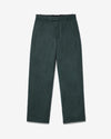 Noah - Flat Front Wool Flannel Trouser - Green - Swatch