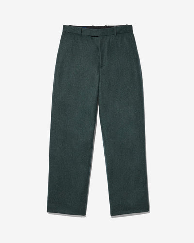 Flat Front Wool Flannel Trouser
