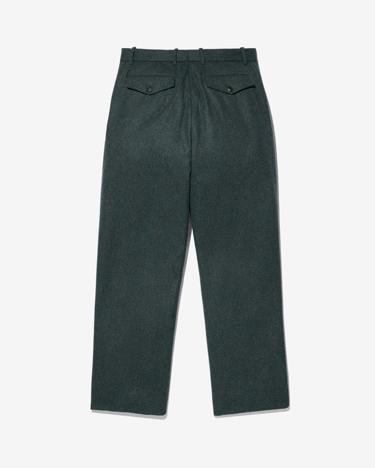 Flat Front Wool Flannel Trouser