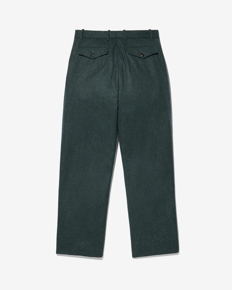 Flat Front Wool Flannel Trouser