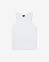 Noah - Rib Knit Tank - White - Swatch
