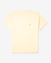 Noah - Core Logo Pocket Tee - Light Yellow - Swatch