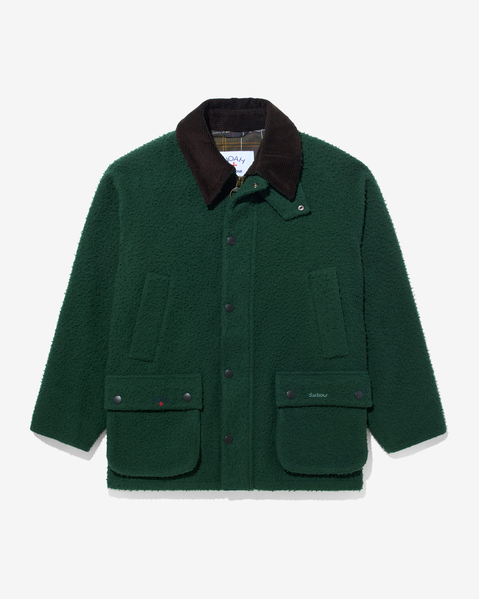 Noah x Barbour Wool Teddy Bedale Jacket - Noah