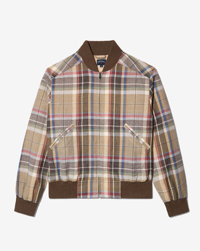 Linen Varsity Jacket
